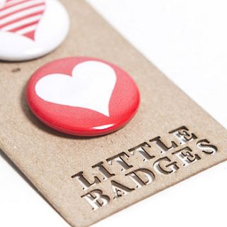 love hearts little badges by sophia victoria joy