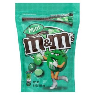 M&Ms Mint Dark Chocolate Candy 8 oz