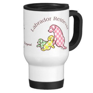 Personalized Labrador Family Drawing Coffee Mugs