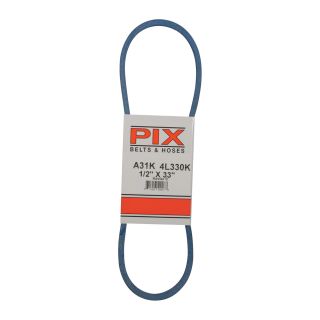 PIX Blue Kevlar V-Belt with Kevlar Cord — 33in.L x 1/2in.W, Model# A31K/4L330K  Belts   Pulleys