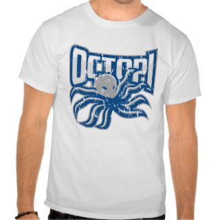 Men's Octopi Distressed T T Shirt