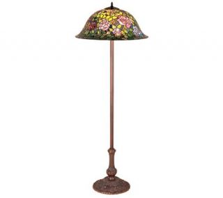 Tiffany Style Rosebush Floor Lamp —