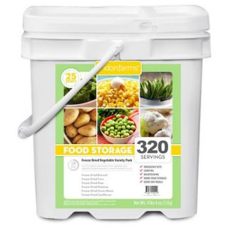 Lindon Farms 320 Servings Freeze Dried Vegetables Bucket 773870