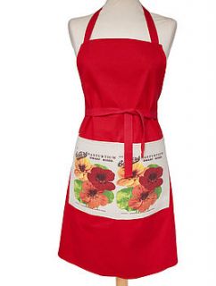 nasturtium kitchen apron by dotty designs