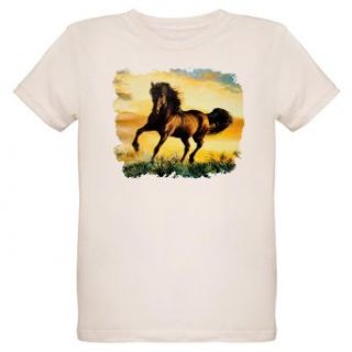 Artsmith, Inc. Organic Kids T Shirt Horse at Sunset Clothing