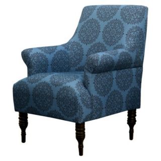 Candace Upholstered Arm Chair   Teal Medallion