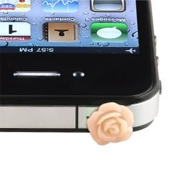 Pink Rose Headset Dust Cap for Apple iPhone/ iPad BasAcc Cases & Holders