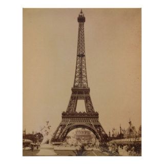 Vintage Poster, Eiffel Tower
