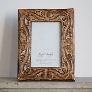 jaraja mango wood photo frame by paper high