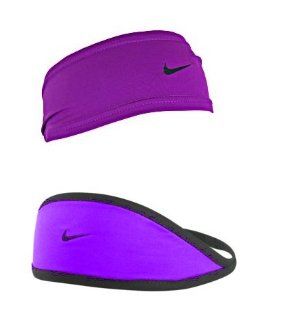 Nike Womens Dri Fit Headband Pair  Purple  Sports Headbands  Sports & Outdoors
