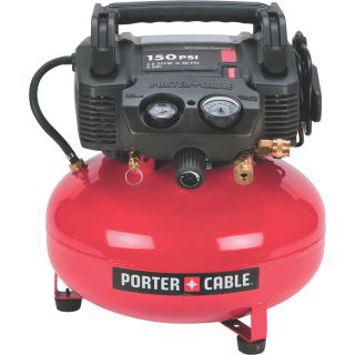 Porter Cable Reconditioned Pancake Air Compressor — 6-Gallon, Model# C2002R  2   9 CFM Air Compressors