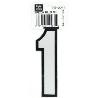 Reflective Number Decal, 1   House Numbers  