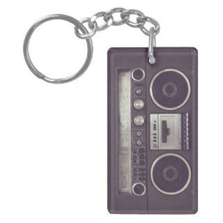 Retro Boombox Cassette Player Funny keychain Acrylic Keychains