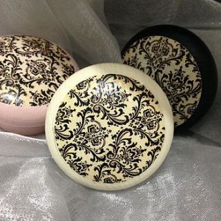 damask mortice door or drawer knob by surface candy
