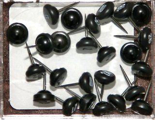 Numbered Map Tacks   Black Pins With White Numbers (box of 25 numbers 1   25)  Tacks And Pushpins 