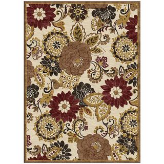 Diamond Floral Granada Multi Rug (5'3 x 7'6) 5x8   6x9 Rugs