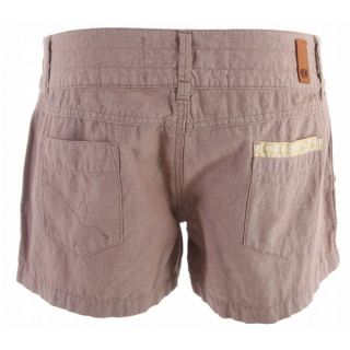 Planet Earth Chambray Shorts Fossil Brown   Womens