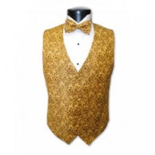 Giraffe Tuxedo Vest and Bow Tie Size XLarge at  Mens Clothing store