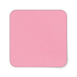 solid pink4 SOLID COTTON CANDY PINK BACKGROUND TEM Square Stickers