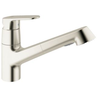 Grohe Europlus Pull Out Single Handle Single Hole Kitchen Faucet with