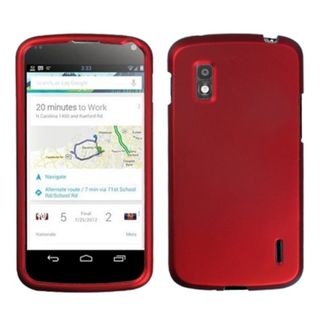 BasAcc Titanium Solid Red Phone Protector Case for LG E960 Nexus 4 BasAcc Cases & Holders