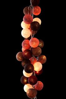 mocha amore string lights by cable and cotton