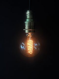 vintage spiral globe g80 lightbulb by tony miles designs