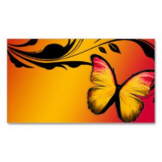 311 Lustrous Butterfly Sunset Name Card Business Card