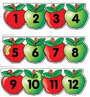 Creative Teaching Press Apples Number Line Mini Bulletin Board Set (0616)  Themed Classroom Displays And Decoration 