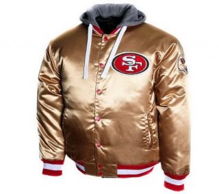 NFL Team Color Prime Satin Hooded Jacket —