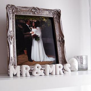 'mr & mrs' ceramic letters by the gift studio