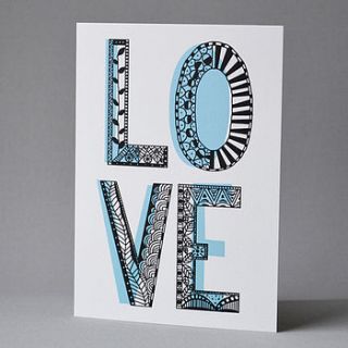 love letters card by lucy says i do