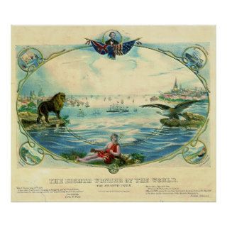Trans Atlantic Cable 1866 Poster