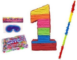 Number 1 Pinata Kit   Includes Pinata, 2Lb Filler, Buster Stick and Blindfold Health & Personal Care