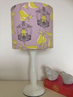 handmade love birds lampshade by lancaster & gibbings