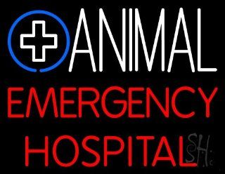 Animal Emergency Hospital Neon Sign 24" Tall x 31" Wide x 3" Deep 