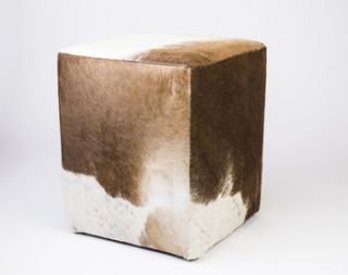 cowhide ottoman stool by life of riley