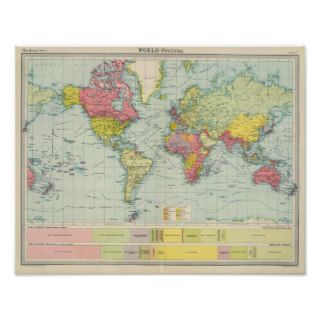 World political Map Poster