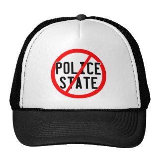 NO POLICE STATE   nwo/illuminati/occupy/bankster Mesh Hats