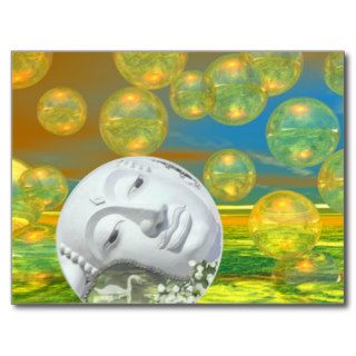 Peace – Golden and Emerald Serenity Post Cards