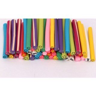 Fast shipping + Free tracking number, 50pcs Nail Art Smile Canes Rods Decoration   Multi color Cell Phones & Accessories