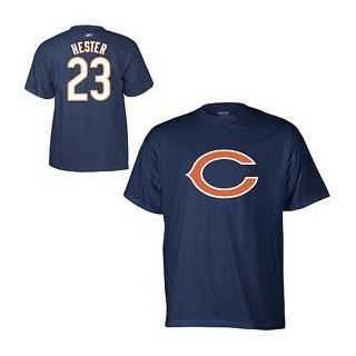 Chicago Bears Devin Hester Name and Number T Shirt  Athletic T Shirts  Sports & Outdoors