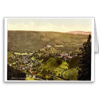 Schwarzburg, Trippstein, Thuringia, Germany r Greeting Cards