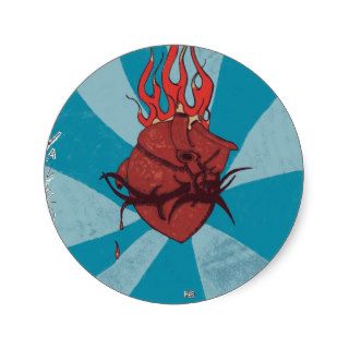 DVP Flaming Heart sticker