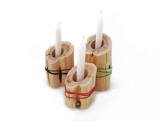 all tied up candle holders by lotta cole design