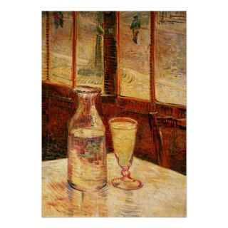 Van Gogh's 'Glass of Absinthe and a Carafe' Poster