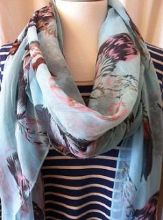 feather scarf by french grey interiors