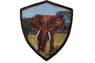 Elefant 7 cm * 8 cm Bgelbild Aufnher Applikation Patch Tier Tiere Elephant Auto