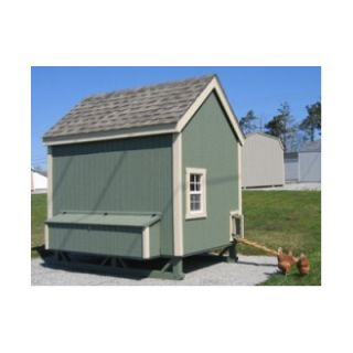 Little Cottage Company Colonial Gable Chicken Coop with Ramp and