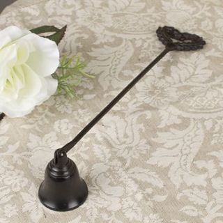 antique brown iron candle snuffer by dibor